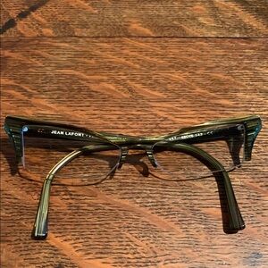 Jean Lafont Green Striped Eyeglasses